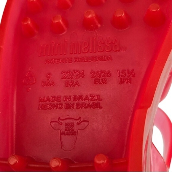 NEW Mini Melissa Pink, Silver Sparkly Star & Rainbow Sandal, Size 9, New in Box - Picture 11 of 14